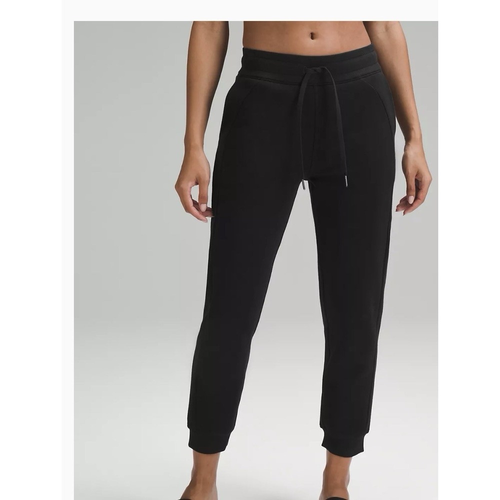 Lululemon Sweatpants Womens 6 Black Scuba High-Rise‎ Full Length Jogger Workout